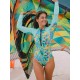 Fruit Printed Long Sleeves Zipper Surfing One-Piece Wetsuit Fruit Printed Long Sleeves Zipper Surfing One-Piece Wetsuit