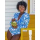 Long-Sleeves Floral Printed Zipper One-Piece Wetsuits Long-Sleeves Floral Printed Zipper One-Piece Wetsuits