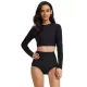 Solid Color High-Waisted Hollow Split Wetsuits Solid Color High-Waisted Hollow Split Wetsuits