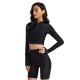 Long-Sleeves Zipper High-Waisted Split Wetsuits Long-Sleeves Zipper High-Waisted Split Wetsuits