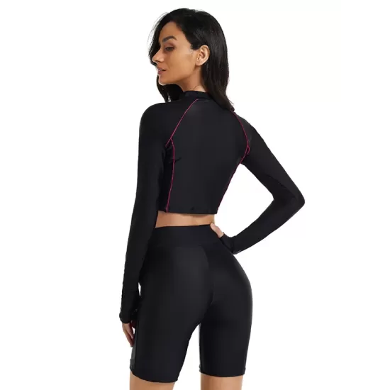 Long-Sleeves Zipper High-Waisted Split Wetsuits Long-Sleeves Zipper High-Waisted Split Wetsuits