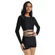 Long Sleeves Bandage Solid Color Split Wetsuits Long Sleeves Bandage Solid Color Split Wetsuits
