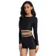 Long Sleeves Bandage Solid Color Split Wetsuits Long Sleeves Bandage Solid Color Split Wetsuits