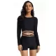 Long Sleeves Bandage Solid Color Split Wetsuits Long Sleeves Bandage Solid Color Split Wetsuits