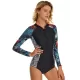 Long Sleeves Split-Joint Floral Printed Zipper One-Piece Wetsuits Long Sleeves Split-Joint Floral Printed Zipper One-Piece Wetsuits