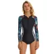 Long Sleeves Split-Joint Floral Printed Zipper One-Piece Wetsuits Long Sleeves Split-Joint Floral Printed Zipper One-Piece Wetsuits