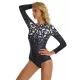 Long Sleeves Floral Printed Zipper One-Piece Wetsuits Long Sleeves Floral Printed Zipper One-Piece Wetsuits