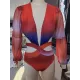 Long Sleeves Gradient Hollow V-Neck Wetsuits Long Sleeves Gradient Hollow V-Neck Wetsuits