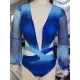 Long Sleeves Gradient Hollow V-Neck Wetsuits Long Sleeves Gradient Hollow V-Neck Wetsuits