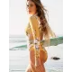 Long-Sleeves Belly-Hollow Floral-Printed One-Piece Wetsuit Long-Sleeves Belly-Hollow Floral-Printed One-Piece Wetsuit