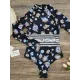Long-Sleeves Zipper Floral Printed Wetsuits Long-Sleeves Zipper Floral Printed Wetsuits
