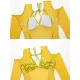Snake-Print Split-Joint Long Sleeve Backless One-Piece Wetsuits Snake-Print Split-Joint Long Sleeve Backless One-Piece Wetsuits