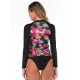 Floral Zipper Two Pieces Wetsuit Floral Zipper Two Pieces Wetsuit