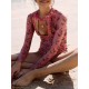 Floral Printed Long Sleeves One Piece Wetsuit Floral Printed Long Sleeves One Piece Wetsuit
