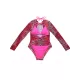 Long Sleeve Zebra Print Mesh Bikini Wetsuit Swimwear Long Sleeve Zebra Print Mesh Bikini Wetsuit Swimwear