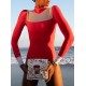 Rash Guard Split-Joint Zipper Color-Block Wetsuit Rash Guard Split-Joint Zipper Color-Block Wetsuit