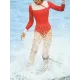 Rash Guard Split-Joint Zipper Color-Block Wetsuit Rash Guard Split-Joint Zipper Color-Block Wetsuit