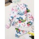 Long Sleeve Floral-Print Split Wetsuit Long Sleeve Floral-Print Split Wetsuit