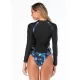 Floral Strappy Zipper Two Pieces Wetsuit Floral Strappy Zipper Two Pieces Wetsuit