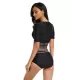 Short Sleeves High-Waisted Solid Color Split Wetsuits Short Sleeves High-Waisted Solid Color Split Wetsuits