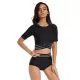 Short Sleeves High-Waisted Solid Color Split Wetsuits Short Sleeves High-Waisted Solid Color Split Wetsuits