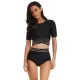 Short Sleeves High-Waisted Solid Color Split Wetsuits Short Sleeves High-Waisted Solid Color Split Wetsuits