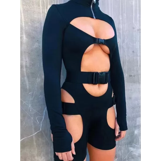 Long Sleeve Zipper Hollow One-Piece Wetsuit Long Sleeve Zipper Hollow One-Piece Wetsuit