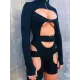 Long Sleeve Zipper Hollow One-Piece Wetsuit Long Sleeve Zipper Hollow One-Piece Wetsuit