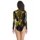 Fashion Halloween Skeleton 3D&Floral Printed Long-Sleeves Wetsuit Fashion Halloween Skeleton 3D&Floral Printed Long-Sleeves Wetsuit