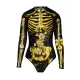 Fashion Halloween Skeleton 3D&Floral Printed Long-Sleeves Wetsuit Fashion Halloween Skeleton 3D&Floral Printed Long-Sleeves Wetsuit
