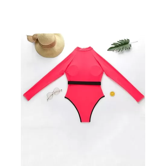 Deep V-Neck Zipper Long Sleeves Wetsuit Deep V-Neck Zipper Long Sleeves Wetsuit