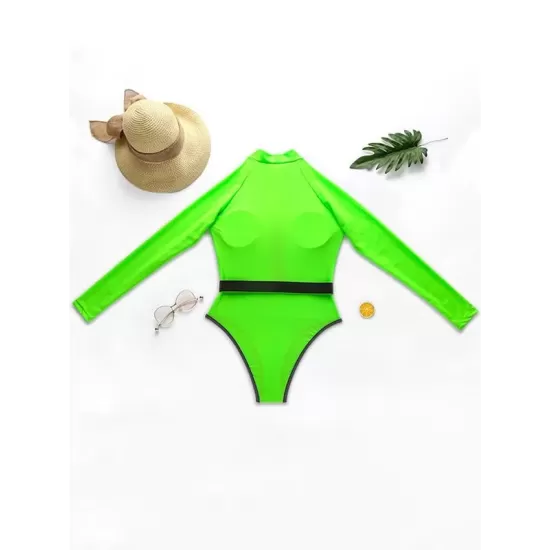 Deep V-Neck Zipper Long Sleeves Wetsuit Deep V-Neck Zipper Long Sleeves Wetsuit