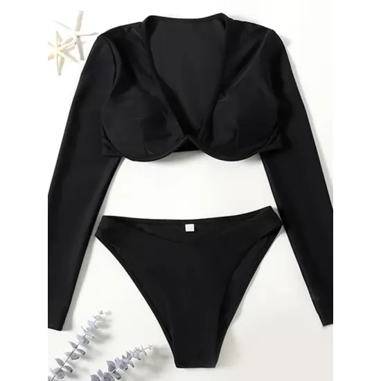 Long Sleeve Sexy Underwired Tight Wetsuit Long Sleeve Sexy Underwired Tight Wetsuit