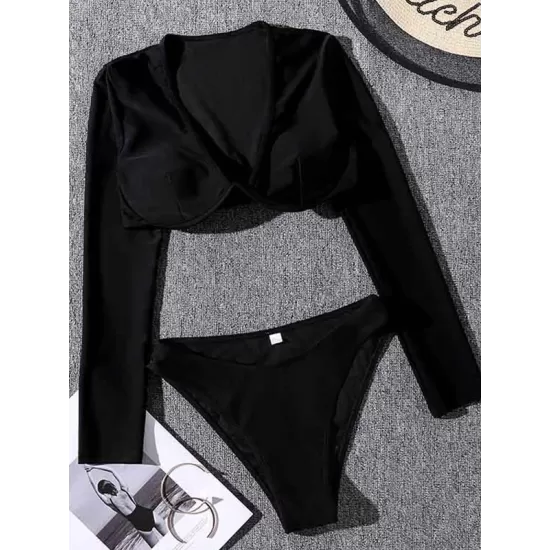 Long Sleeve Sexy Underwired Tight Wetsuit Long Sleeve Sexy Underwired Tight Wetsuit