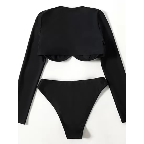 Long Sleeve Sexy Underwired Tight Wetsuit Long Sleeve Sexy Underwired Tight Wetsuit