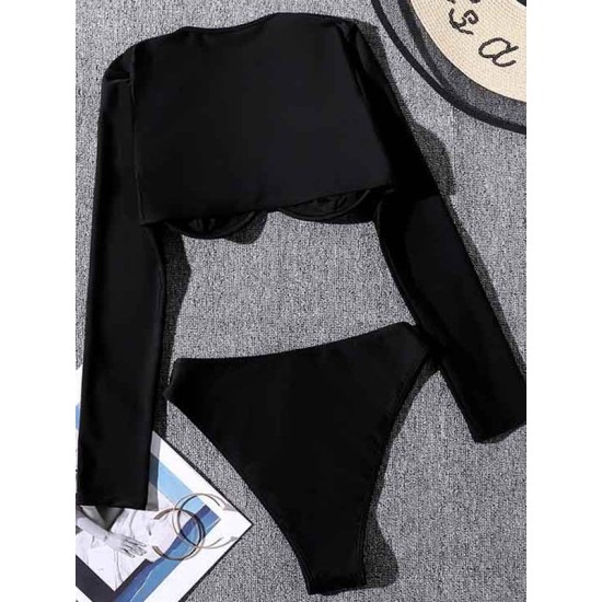 Long Sleeve Sexy Underwired Tight Wetsuit Long Sleeve Sexy Underwired Tight Wetsuit