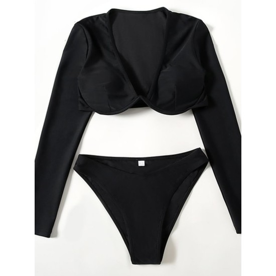 Long Sleeve Sexy Underwired Tight Wetsuit Long Sleeve Sexy Underwired Tight Wetsuit