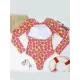 Long Sleeves Fruit Printed One-Piece Wetsuit Long Sleeves Fruit Printed One-Piece Wetsuit