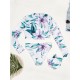 Floral Print Long Sleeve Zipper Sexy Wetsuit Floral Print Long Sleeve Zipper Sexy Wetsuit