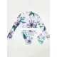 Floral Print Long Sleeve Zipper Sexy Wetsuit Floral Print Long Sleeve Zipper Sexy Wetsuit