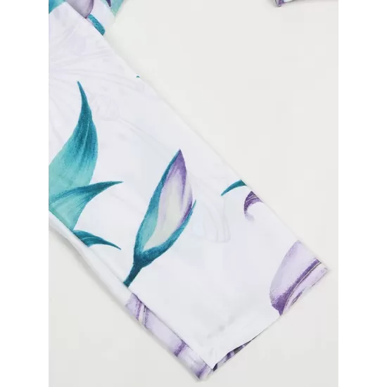 Floral Print Long Sleeve Zipper Sexy Wetsuit Floral Print Long Sleeve Zipper Sexy Wetsuit